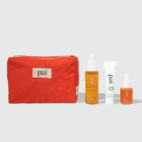 Trio Éclat Immédiat - Coffret nettoyant, crème hydratante et huile pour le visage